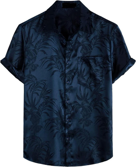 Smoke Blue Flora by Savvy Shirt